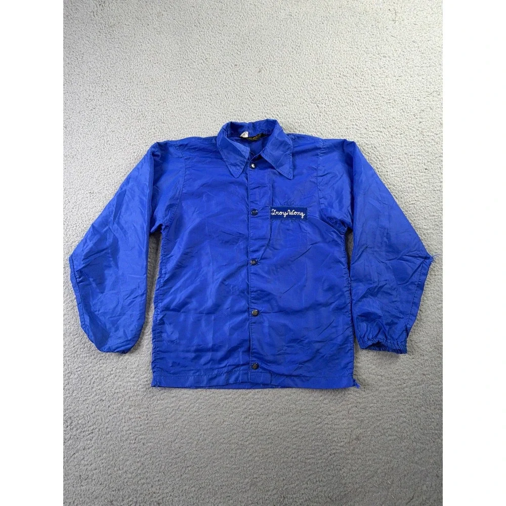 Vintage Spanjian LA Dodgers Coach Jacket Kids Medium Made in USA Personalized